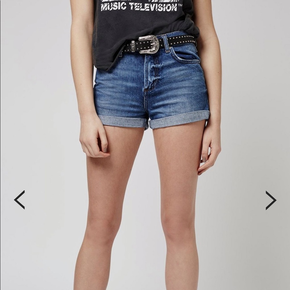 Topshop MOTO Vintage Rosa Shorts